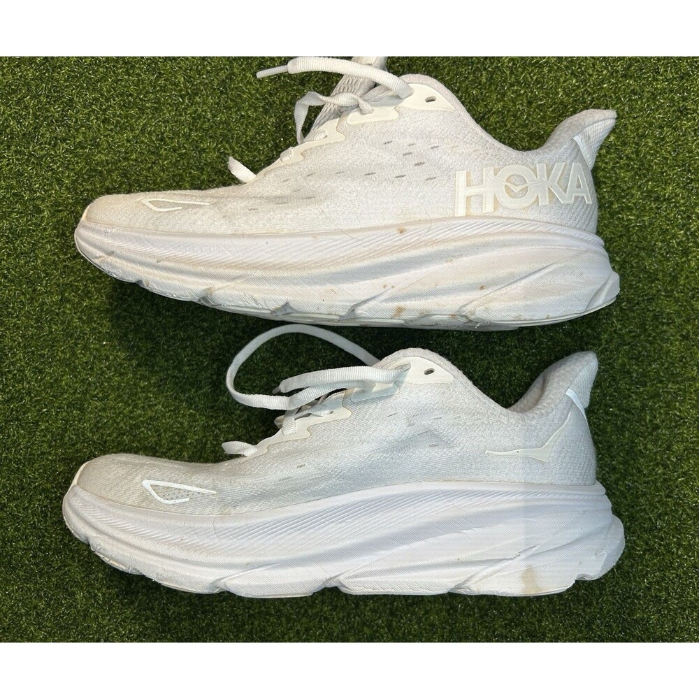 Hoka One One Clifton 9 Women's Size 8 B Running Shoes White Jogging Trainer - Picture 2 of 8